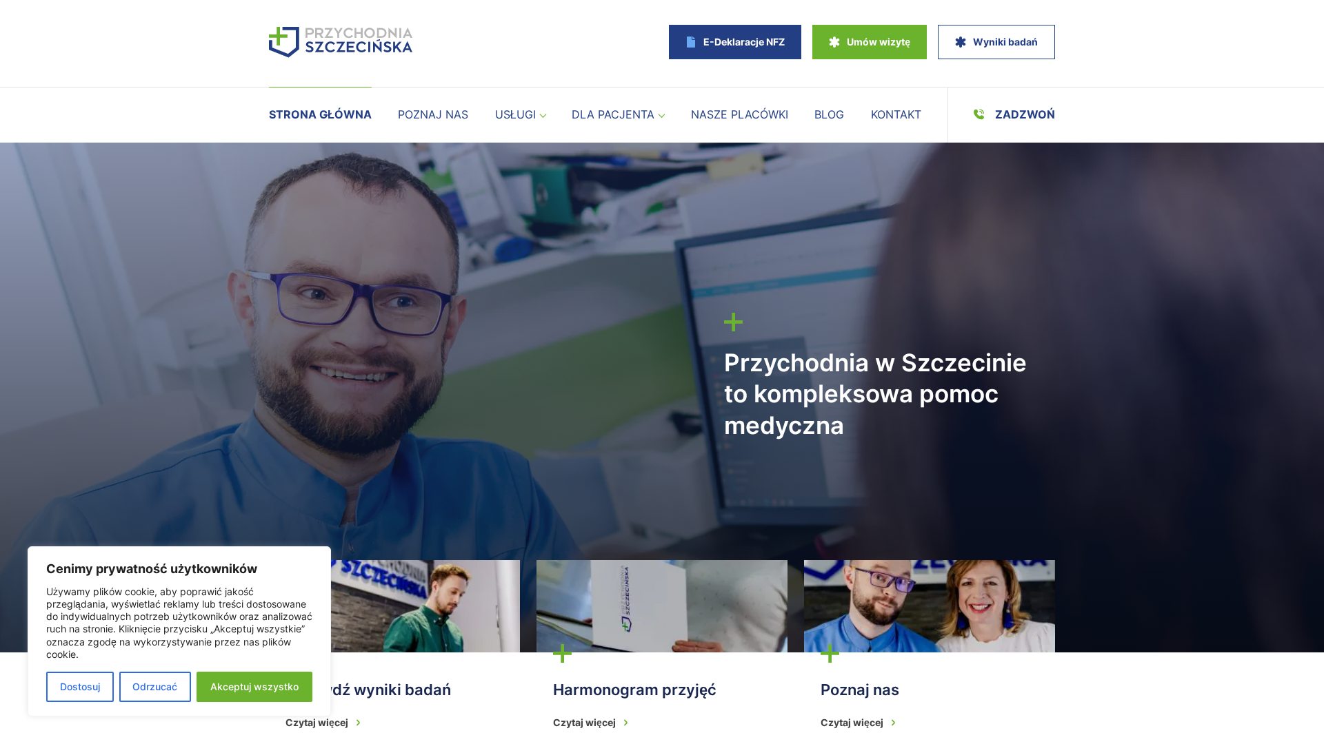 Podgląd strony Przychodnia Szczecin - lekarze rodzinni - NFZ | Przychodnia Szczecińska
